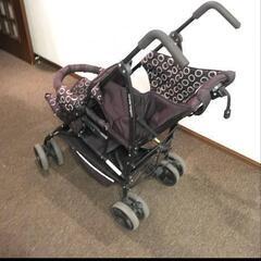 直接引き取りのみ　kinderwagon キンダーワゴン 2人乗りベビーカー
の画像