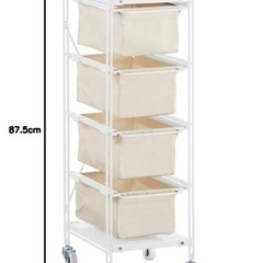 【無印良品】木製棚スチールユニットシェルフ　グレーの画像