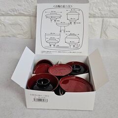 【鹿児島市リサイクルストアスターズ吉野店】【新品】仏膳７点セット　黒内朱の画像