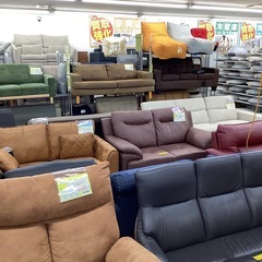 🛋️春日市🛋️ハイバック3人掛け本革ソファ🛋️NITORI🛋️ニトリ🛋️ハイバック🛋️3人掛け🛋️本革🛋️定価59,900円🛋️N o1866の画像