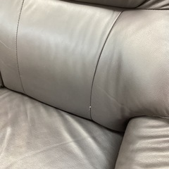 🛋️春日市🛋️ハイバック3人掛け本革ソファ🛋️NITORI🛋️ニトリ🛋️ハイバック🛋️3人掛け🛋️本革🛋️定価59,900円🛋️N o1866の画像