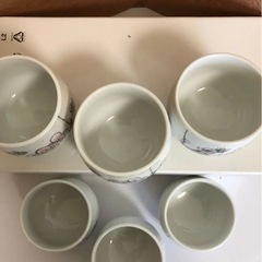 ゆのみ　　湯呑み茶碗　梅　お茶　花　白の画像