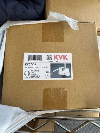 取付依頼可能　新品　KVK KF2008 デッキ2ハンドルシャワー