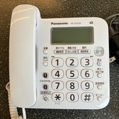 M2507-376 Panasonic ワイヤレス電話機 VE-GZ228 子機アダプタ付き 動作確認済み キズ汚れ有りの画像