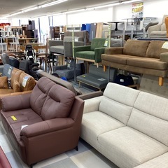 🛋️春日市🛋️2P本革ソファ🛋️ソファー🛋️本革🛋️2人用🛋️定価58,000円🛋️茶色🛋️No1785の画像