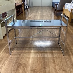 ステンレス天板（伸縮)ラック【町田市再生家具】251285の画像