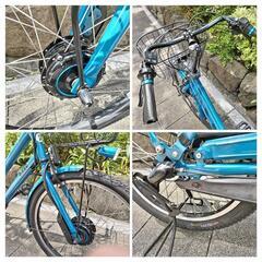 軽く静かなベルトドライブ 回生充電機能付き ブリヂストン電動自転車 前後タイヤ新品 希望者にリアチャイルドシート付けますの画像