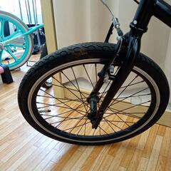 【リユースのサカイ八街店】★ジモティ割あり★ 自転車　ギア付き　20インチ　黒　ブラック　クリーニング済　YJ7087の画像