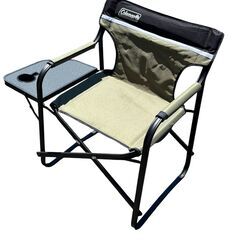 Coleman  アウトドアチェア　サイドテーブル付きデッキチェア　オリーブグリーンの画像