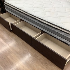 収納付きダブルベッドのご紹介です【トレファク東大阪箕輪店】の画像
