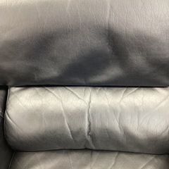 値下げ致しました🛋️春日市🛋️レザー調ソファ🛋️黒色🛋️レザー🛋️応接室🛋️1人用🛋️定価30,000円🛋️No1876の画像