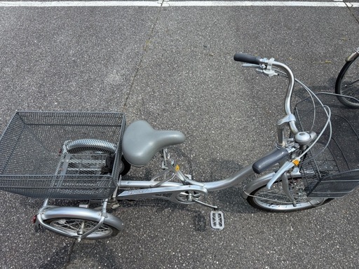 9万 武田産業 大人三輪車 ナチュラルフロー シルバー 三輪自転車