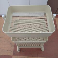 ★限定SALE20%OFF★《尼崎市/リサイクルショップドリーム次屋店》スチールワゴン ベージュ 中古品 ☆尼崎市若王寺☆の画像