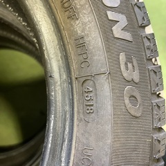 無料タイヤ　155/65R14【4518】の画像