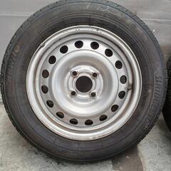 165/70R14　スチール　タイヤ2本セット　No.257　14インチの画像