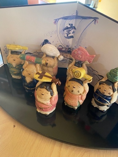 たち吉 陶器　七福神 縁起かつぎ 置物　フルセット　 激レア