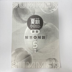 小学夏期テキスト 算数 5年生の画像