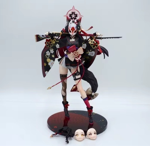 ブルーアーカイブ海外製 美少女フィギュア 狐面 黒髪武装巫女 ワカモ m97245313663_1.jpg?1753927516