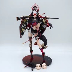 ブルーアーカイブ海外製 美少女フィギュア 狐面 黒髪武装巫女 ワカモの画像