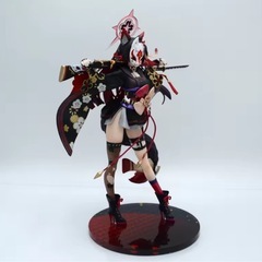 ブルーアーカイブ海外製 美少女フィギュア 狐面 黒髪武装巫女 ワカモの画像
