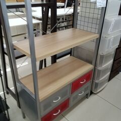 ★リユースのサカイ日立店★HJ7263  ラック ライトグレー H130.5×D35×W83 クリーニング済み の画像