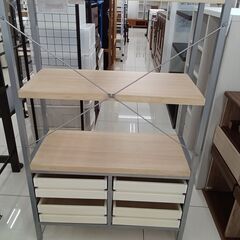 ★リユースのサカイ日立店★HJ7263  ラック ライトグレー H130.5×D35×W83 クリーニング済み の画像