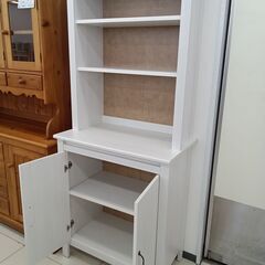 ★リユースのサカイ日立店★HJ7264 IKEA 飾り棚 ライトグレー H190×D47.5×W80 クリーニング済み の画像