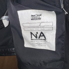 KADOYA KS LEATHER ブラック レザーライダースジャケット LLの画像