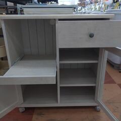 ★限定SALE20%OFF★《尼崎市/リサイクルショップドリーム次屋店》カウンターワゴン キッチンカウンター ホワイト 中古品 ☆尼崎市若王寺☆の画像