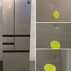 シャープ 6ドア冷蔵庫 502L 自動製氷 プラズマクラスター 大容量冷凍室メガフリーザー SJ-X504H-T 2021年製 中古家電 店頭引取歓迎 R9880の画像