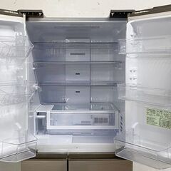 シャープ 6ドア冷蔵庫 502L 自動製氷 プラズマクラスター 大容量冷凍室メガフリーザー SJ-X504H-T 2021年製 中古家電 店頭引取歓迎 R9880の画像