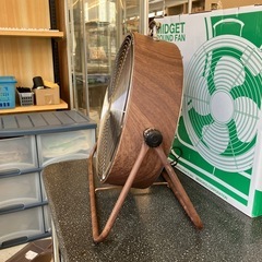 K2507-377 MERCOS MIDGET ROUND FAN サーキュレーター ブラウン 箱付き 動作確認済み キズ汚れ有りの画像