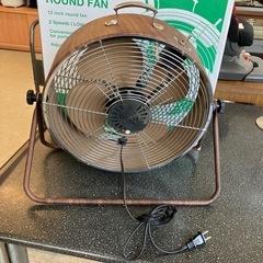 K2507-377 MERCOS MIDGET ROUND FAN サーキュレーター ブラウン 箱付き 動作確認済み キズ汚れ有りの画像