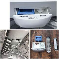 374 IRIS OHYAMA 6Kg 全自動電気洗濯機 2021年製 アイリスオーヤマ IAW-T603WL ステンレス槽 ホワイトの画像
