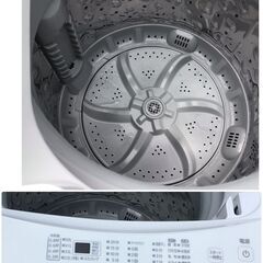 374 IRIS OHYAMA 6Kg 全自動電気洗濯機 2021年製 アイリスオーヤマ IAW-T603WL ステンレス槽 ホワイトの画像
