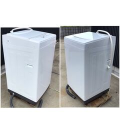 374 IRIS OHYAMA 6Kg 全自動電気洗濯機 2021年製 アイリスオーヤマ IAW-T603WL ステンレス槽 ホワイトの画像