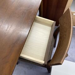 2人掛け ダイニングセット ニトリ ダイニングチェア Nコレクション C-49 椅子 テーブル 食卓テーブル 木製 札幌市手稲区の画像