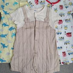 70サイズ ロンパース6枚セット　半袖の画像