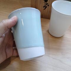 磁器　ペアビアカップの画像