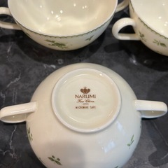 ナルミ　スープカップ4個 +1個（欠けあり）の画像
