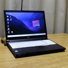 美品・爆速・高性能ノートPC 大画面15.6インチ「富士通 LIFEBOOK A579/B」Core i5 メモリー8GB SSD 256GB（新品）Windows 11 pro Office 2021 pro搭載 DVD-RW USB3.1 WiFi Bluetooth HDMI 装備の画像