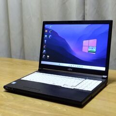 美品・爆速・高性能ノートPC 大画面15.6インチ「富士通 LIFEBOOK A579/B」Core i5 メモリー8GB SSD 256GB（新品）Windows 11 pro Office 2021 pro搭載 DVD-RW USB3.1 WiFi Bluetooth HDMI 装備の画像