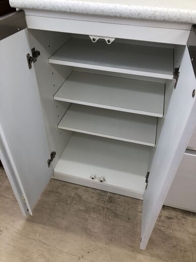 【ジャングルジャングルサカイ石津店】ニトリ システムキッチンボード アルミナ2 幅140cm 大容量 ハイグロスシート 新生活   ク
