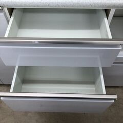 【ジャングルジャングルサカイ石津店】ニトリ システムキッチンボード アルミナ2 幅140cm 大容量 ハイグロスシート 新生活   クリーニング済み 堺市 西区 東区 北区 南区 堺区 石津の画像