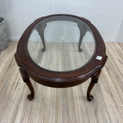 【トレファクマーケット千葉おゆみ野店】ご来店いただける方限定！ETHAN ALLEN ローテーブル ガラス天板 ブラウンのご紹介です！の画像