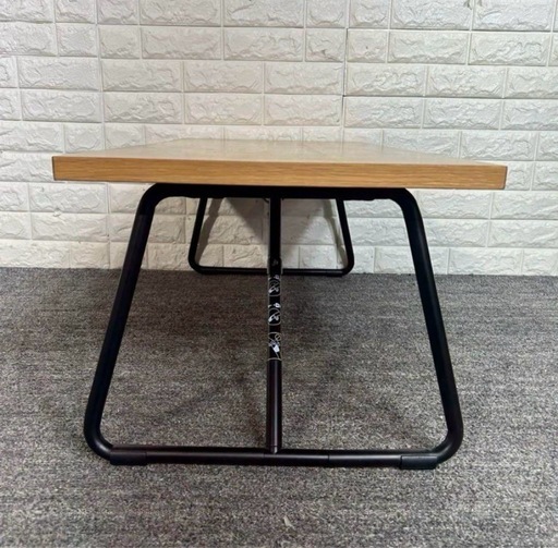 無印良品 折りたたみローテーブル 幅90cm オーク材 テーブル 机 D009