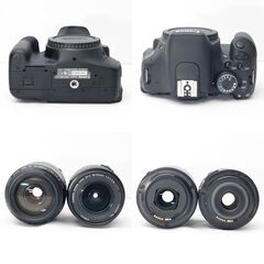 【全国送料無料】 Canon EOS Kiss X5✨ ショット数わずか カメラバッグ付き 望遠 ダブルレンズセット ズームセット✨ 届いたらすぐに使えます✨ キヤノン キャノンの画像