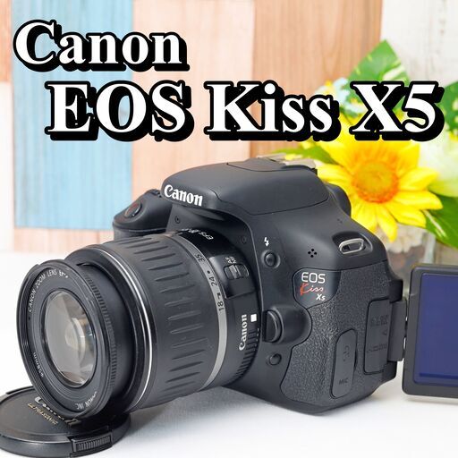 Canon - 【美品】canon eos kiss x5 一眼レフカメラセット、カメラバッグ付 Canon - ショット数わずか✨Canon Kiss X5 ダブルレンズセット