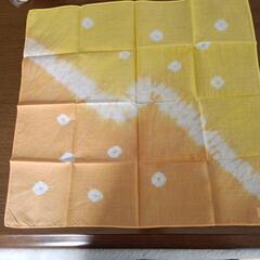 伝統工芸有松絞りのハンカチ　未使用300円の画像