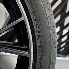 プリウス用TRD TF9ホイール18インチ　7.5J  4本　TRDロックナット付の画像